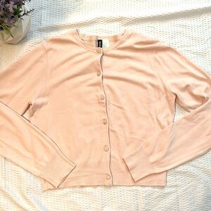 Divided 🩰 H&M Baby Pink Cardigan Sweater